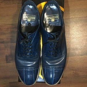 Classic! Navy Blue Madison Croc print Stacy Adams Men’s shoes